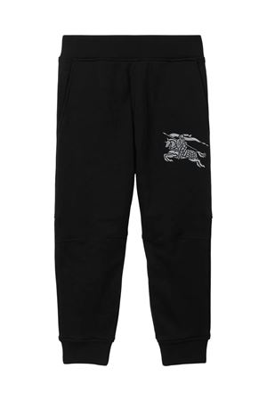 black cotton track pants BURBERRY KIDS | 8068811A1189